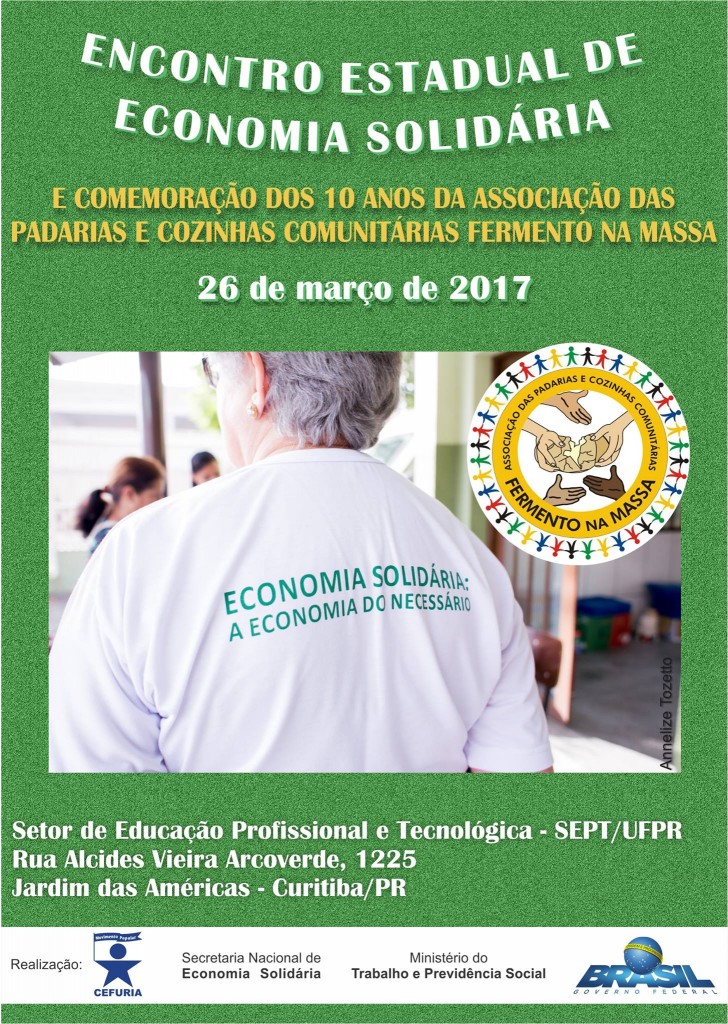 ENCONTRO ESTADUAL DE ECONOMIA SOLIDÁRIA